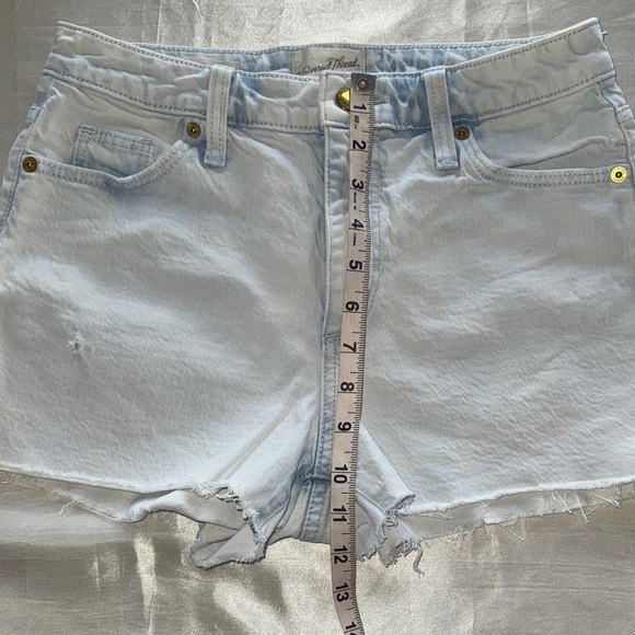 Universal Thread 3” Light Vintage Wash Denim Cutoff Shorts Hi Rise Stretch Sz 26 - Picture 12 of 14